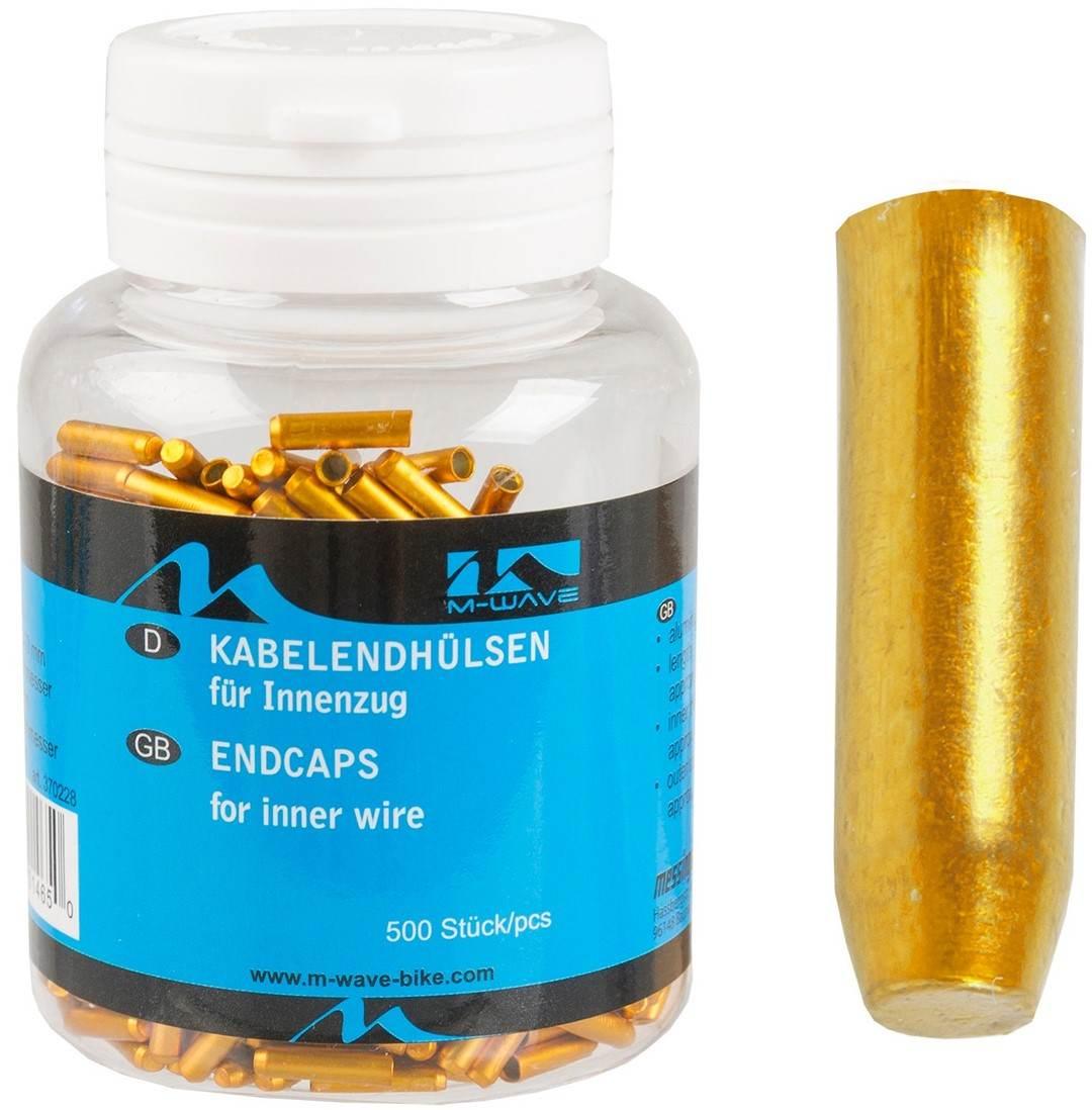 Końcówki Linki Przerzutki 1.5Mm M-Wave Gd 500Szt