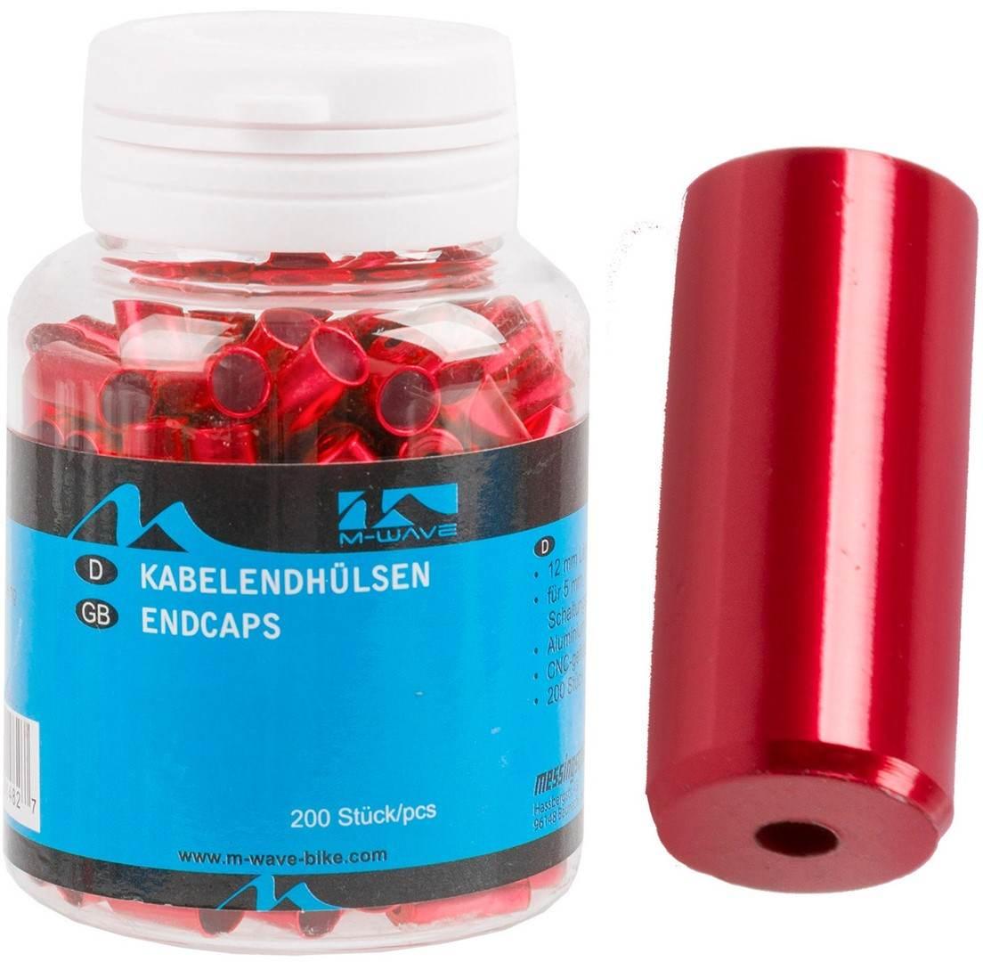 Końcówki Pancerza Hamulca M-Wave 5 Mm 200Szt.