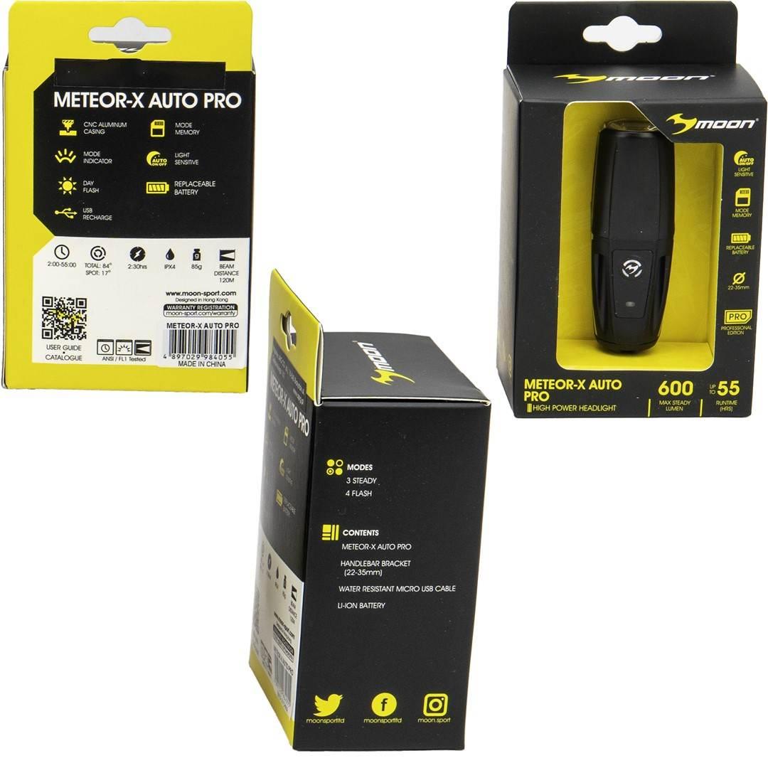 Lampka Przednia Usb 600Lm Moon Meteor-X Auto - zdjęcie 2