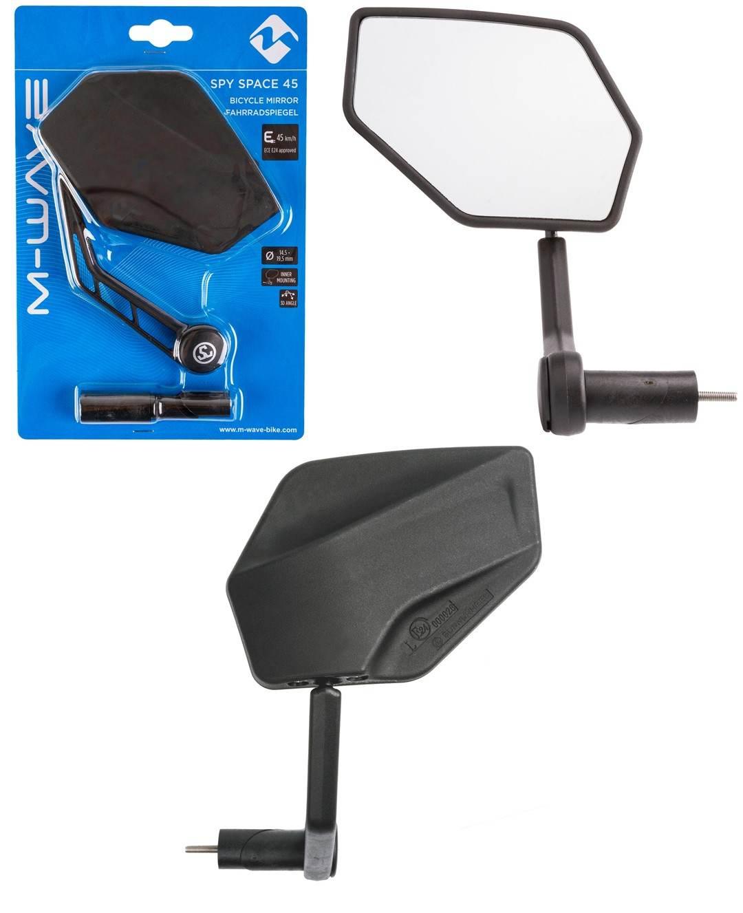 Lusterko Rowerowe Wpuszcz.,Lewe ,M-Wave Spy Space