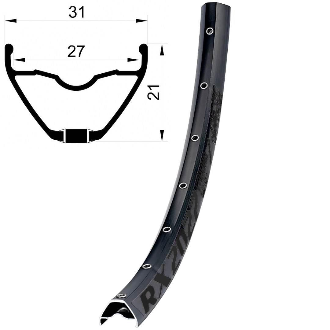 Obręcz 29" 32H Db [27X21] Remerx Rx2027 Nit Bk - zdjęcie 4