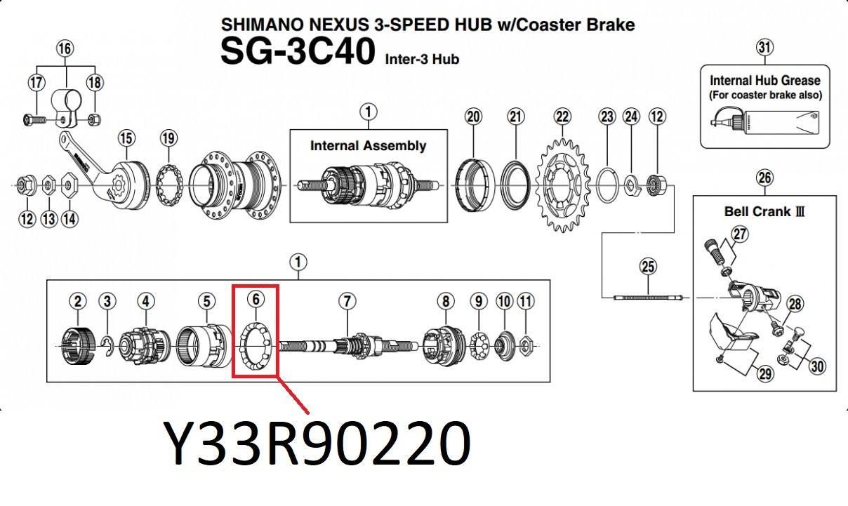 Łożysko Koszyk 7/32X11 Nexus-3 Sg3C40 | Y33R90220 - zdjęcie 2