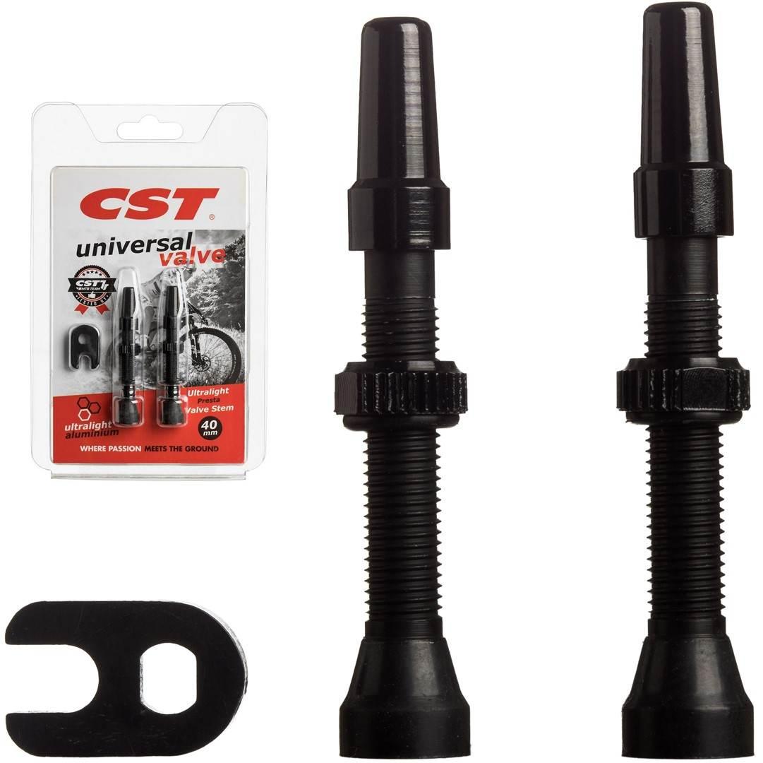 Zestaw Wentyli Cst Tubeless 2Szt 40 Mm Bk
