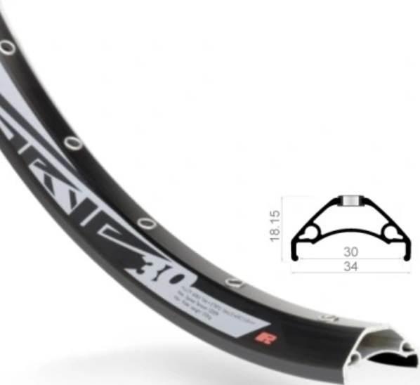 Obręcz 27,5" 32H Db [30X18] Rodi Tryp Evo Nit Bk - zdjęcie 3