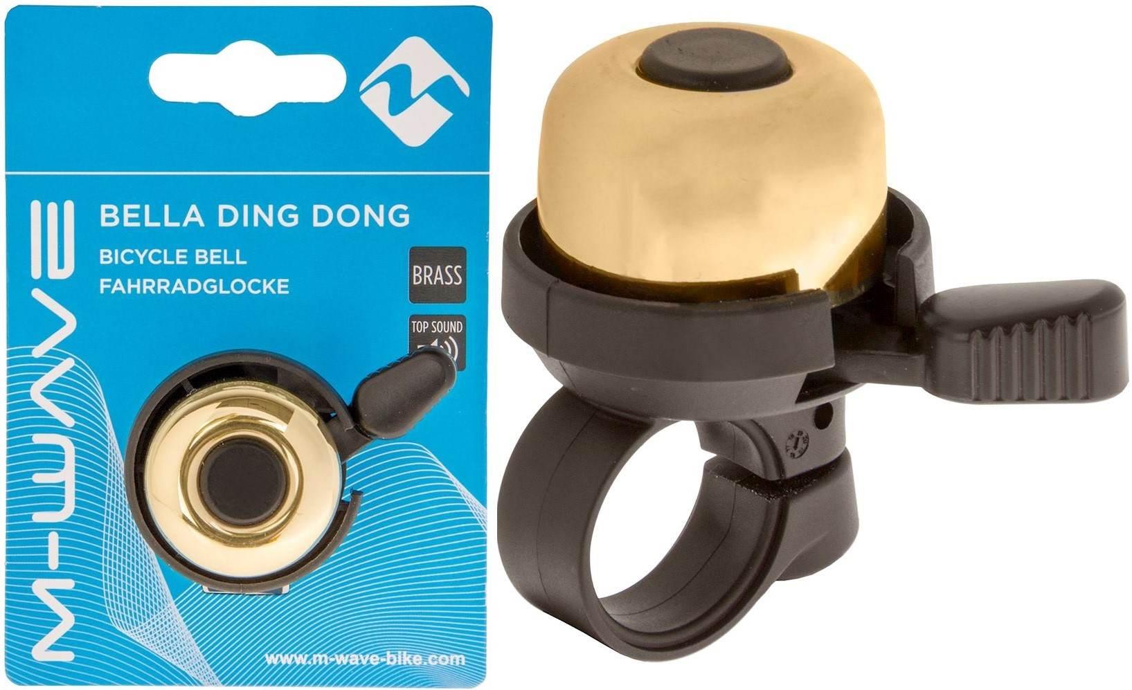 Dzwonek M-Wave Mini 33 Mm Mosiężny Złoty