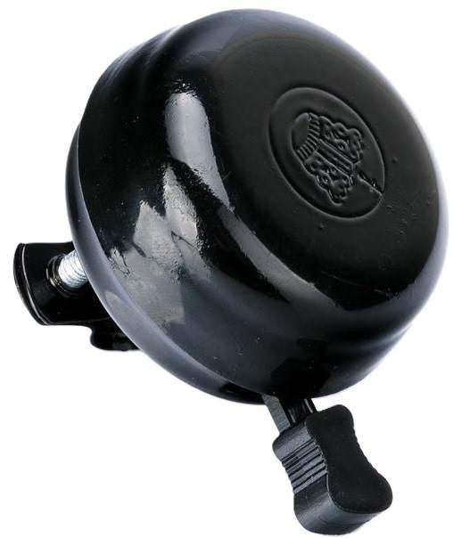 Dzwonek Stalowy Z Koroną Czarny | DZ 16