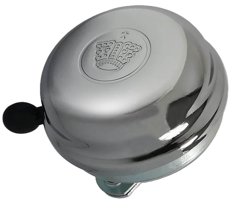 Dzwonek Stalowy Z Koroną Chromowany | DZ 17