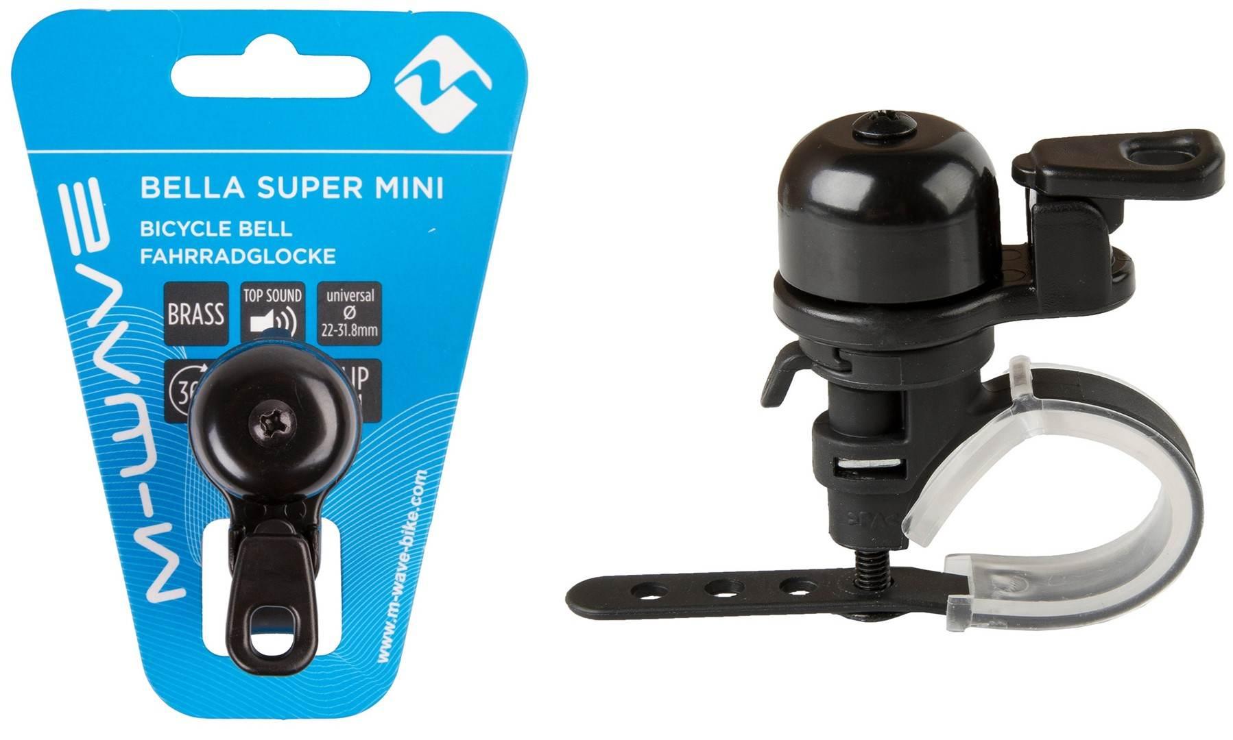 Dzwonek M-Wave Bella Super-Mini Mosiądz Czarny