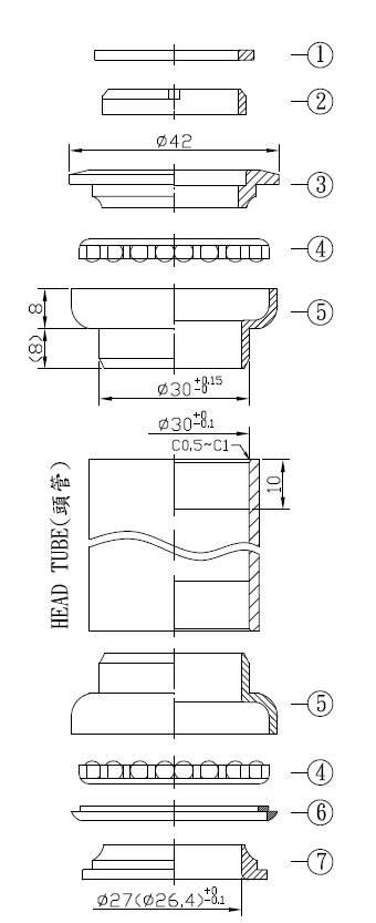 Stery Ahead 1" 30X26.4 Stal Neco H626Sw Bk - zdjęcie 3