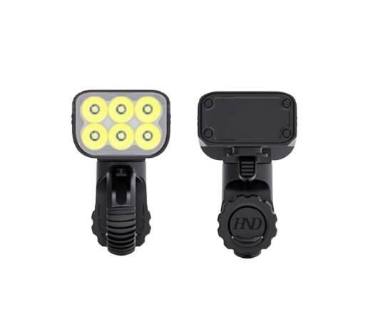 Lampa Rowerowa Przód 6 Led Alu | AWR1183 - zdjęcie 2