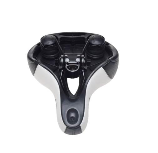 Siedzenie Rowerowe Elastomer Czarno Białe - zdjęcie 2