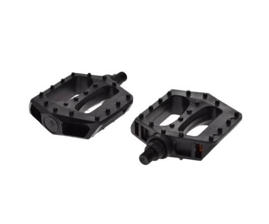 Pedał rowerowy plast platforma czarny 1/2 2 szt.