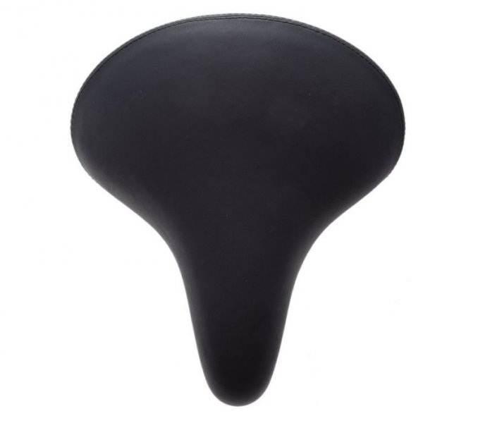 Siedzenie rowerowe duże na sprężynie czarne - zdjęcie 2