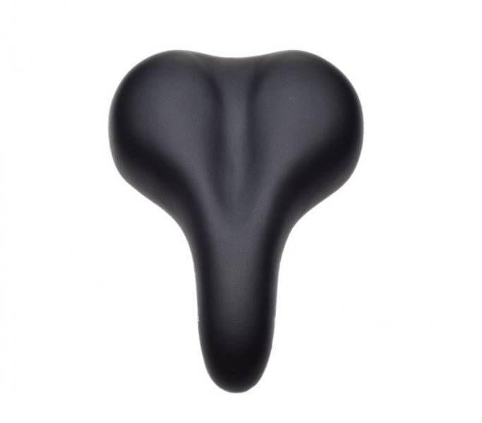 Siedzenie rowerowe duże bez sprężyny czarne - zdjęcie 2