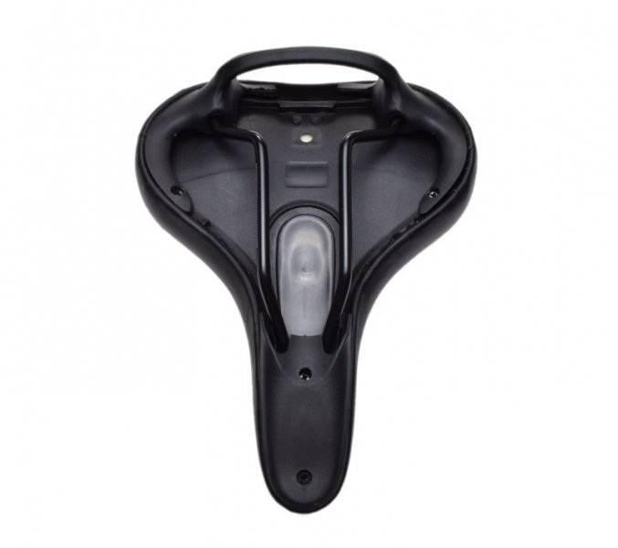 Siedzenie rowerowe duże bez sprężyny czarne - zdjęcie 3