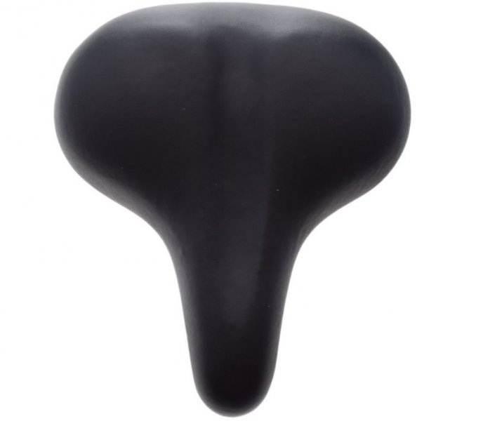 Siedzenie rowerowe duże elastomer czarne - zdjęcie 2