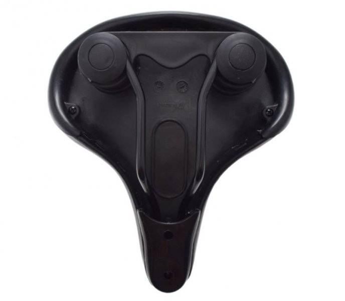 Siedzenie rowerowe duże elastomer czarne - zdjęcie 3