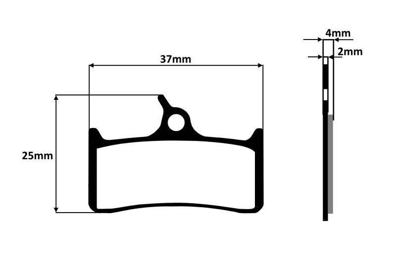 Klocki hamulca rowerowe tarczowe metaliczne - zdjęcie 2