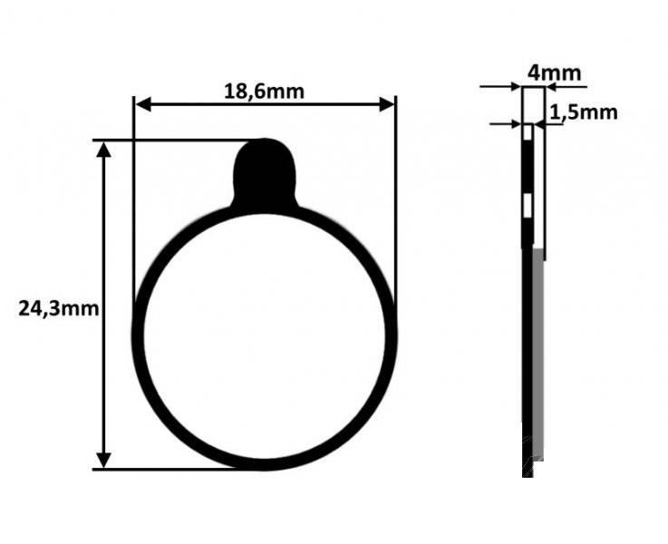 Klocki hamulca rowerowe tarczowe półmetaliczne - zdjęcie 2