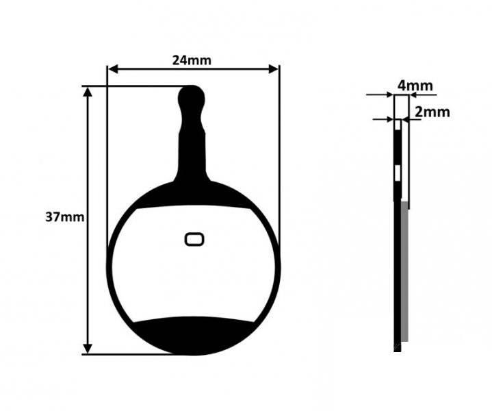 Klocki hamulca rowerowe tarczowe półmetaliczne - zdjęcie 2