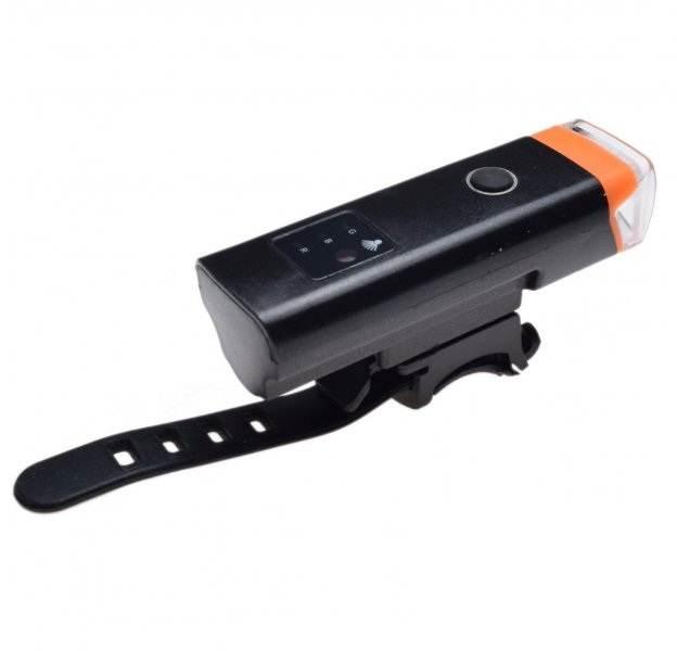 Lampa rowerowa przód 1 led z czujnikiem zmierzchu - zdjęcie 2