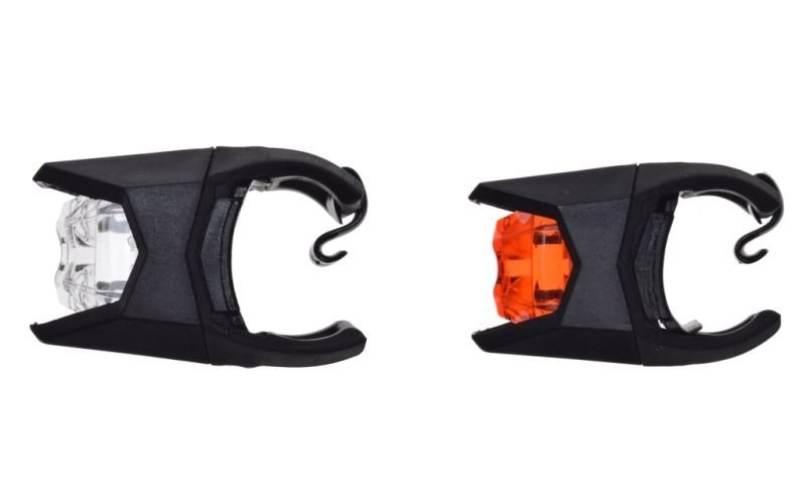 Lampa rowerowa przód tył led kpl2 szt silikon - zdjęcie 2
