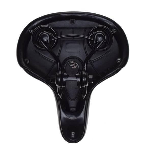 Siedzenie rowerowe czarne na sprężynie | AWR2079 - zdjęcie 2