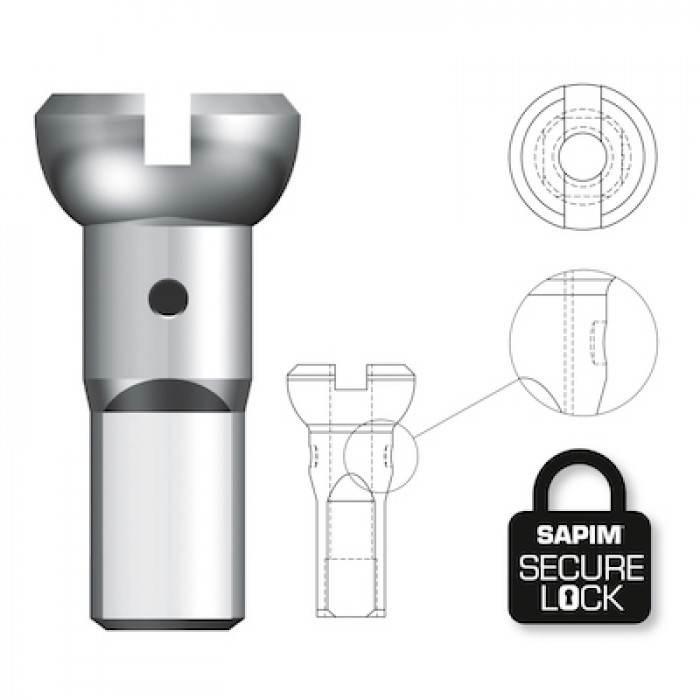 Nyple Sapim Double Square Polyax alu Bras Bk 18 SL - zdjęcie 2