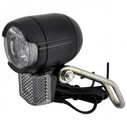 Lampa przód na dynamo XC-259A-CS 1W E-Bike Podtrz. - zdjęcie 2