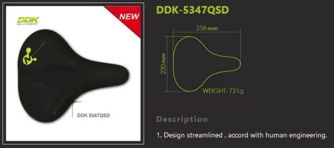 Siodło DDK 5347 Memory Foam Elastomery Lady - zdjęcie 4