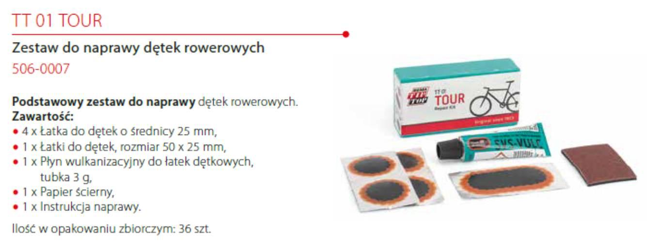 Zestaw łatek TT-01 TIP-TOP 4małe 1duża 3g klej - zdjęcie 2