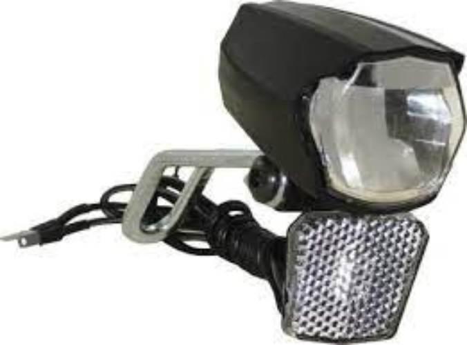 Lampa przód na dynamo JY-7060 1W podtrz 30Lux - zdjęcie 2