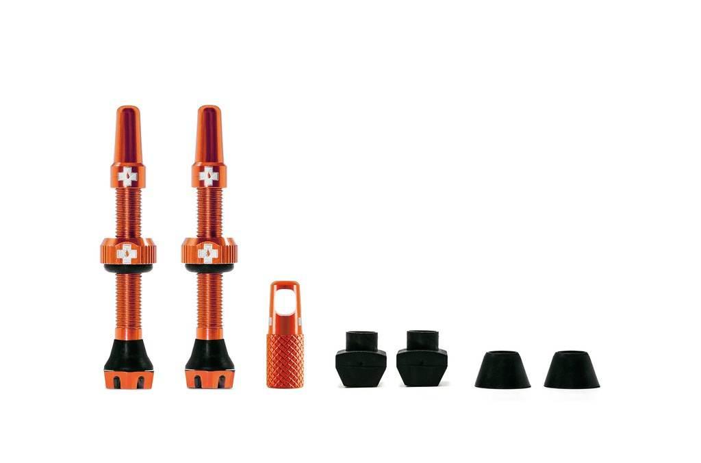 WENTYLE MUC-OFF TUBELESS 44MM POMARAŃCZOWE Tubeles
