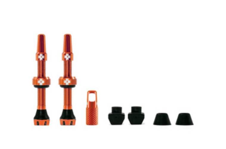 WENTYLE MUC-OFF TUBELESS 44MM POMARAŃCZOWE Tubeles - zdjęcie 2