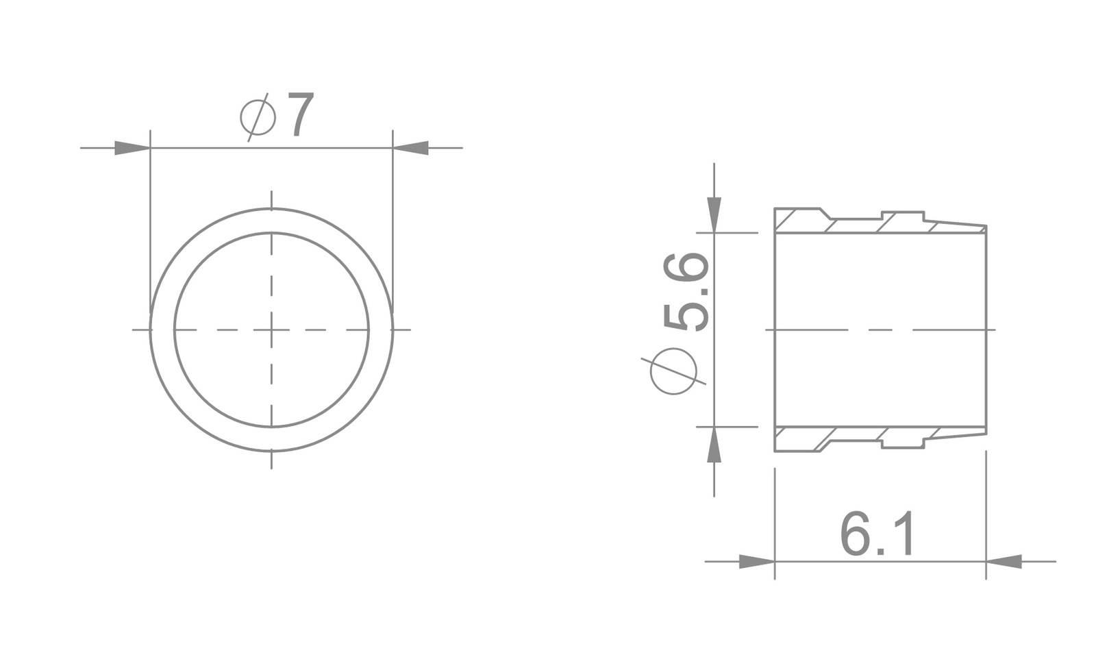 Oliwka HBP-66 Brakco Tektro 5,5mm 100 sztuk - zdjęcie 2