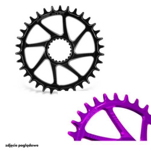 Zębatka Shimano M7100/M8100 Round 34T Violet - zdjęcie 3
