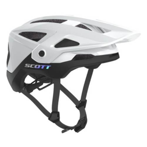 Kask Scott Stego Plus White Glossy Black - zdjęcie 2
