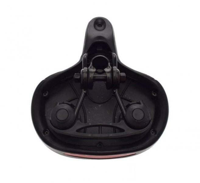 Siedzenie rowerowe czarne elastomer | AWR2079E - zdjęcie 2