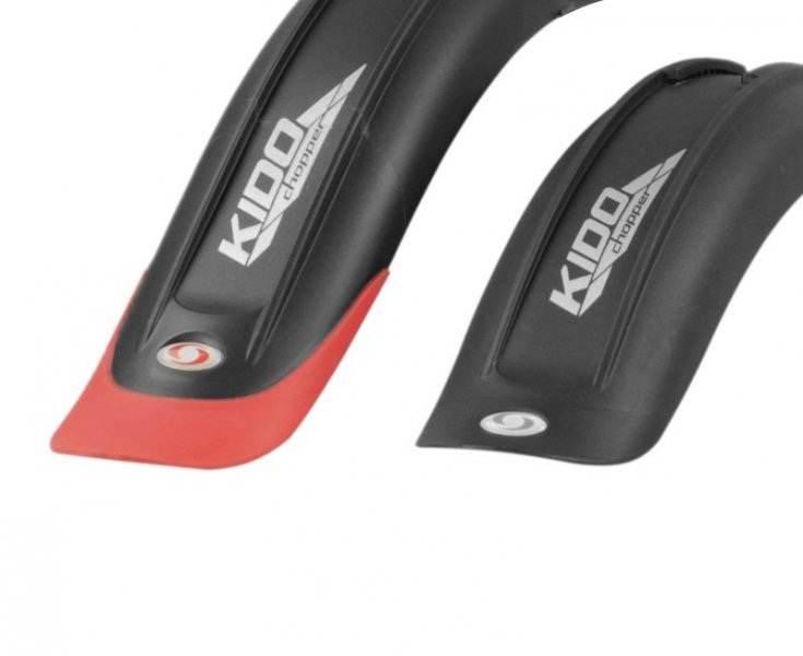 Błotnik rowerowy plastik 16 kido pro czar/czer - zdjęcie 2