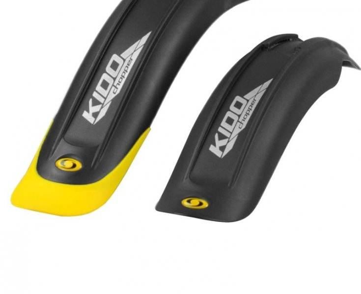 Błotnik rowerowy plastik 16 kido pro czar/żół - zdjęcie 2