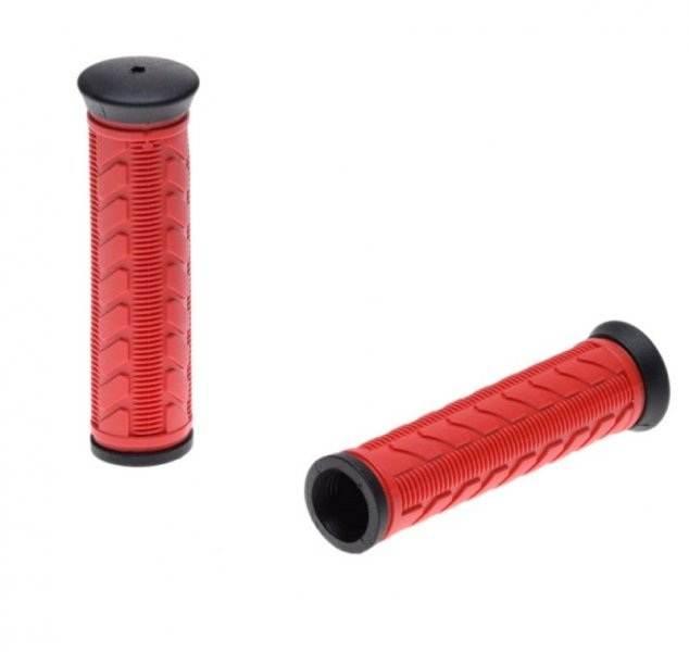 Chwyt kierownicy v-grip rowerowy gel czerwony