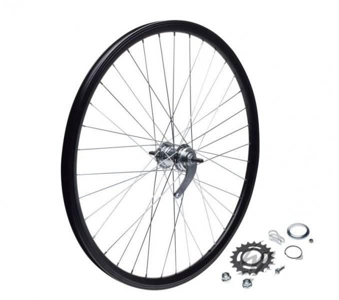 Koło rowerowe 28 tył torpedo stożek czarny