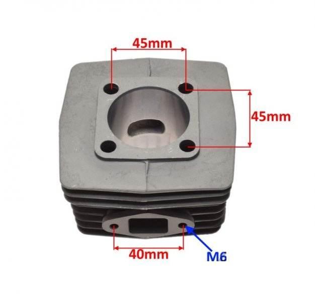 Cylinder silnik rowerowy 80 cc kpl 2t | AWRC0023B - zdjęcie 2