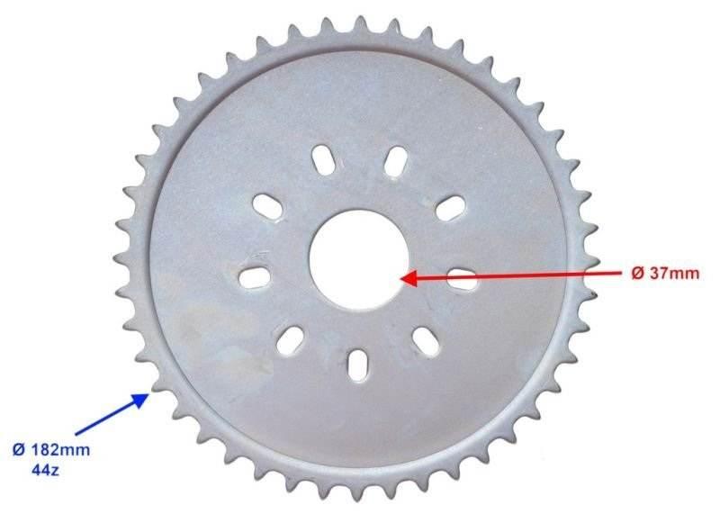 Zębatka tył 44z 415 silnik rowerowy 2t | AWRC7001 - zdjęcie 2