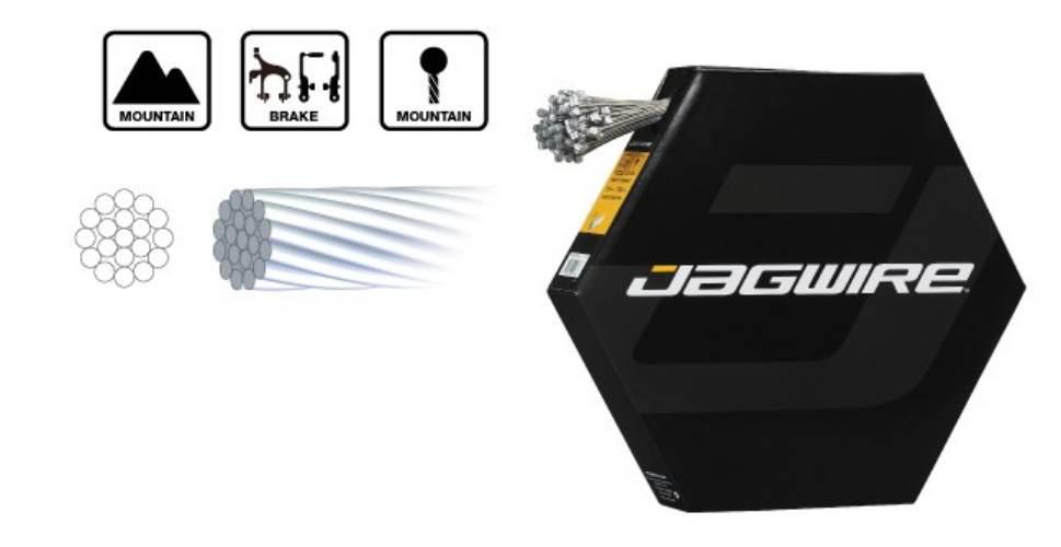 Linka hamulca tył MTB Jagwire Nierdzewna Basic 1,6x2000 - zdjęcie 2