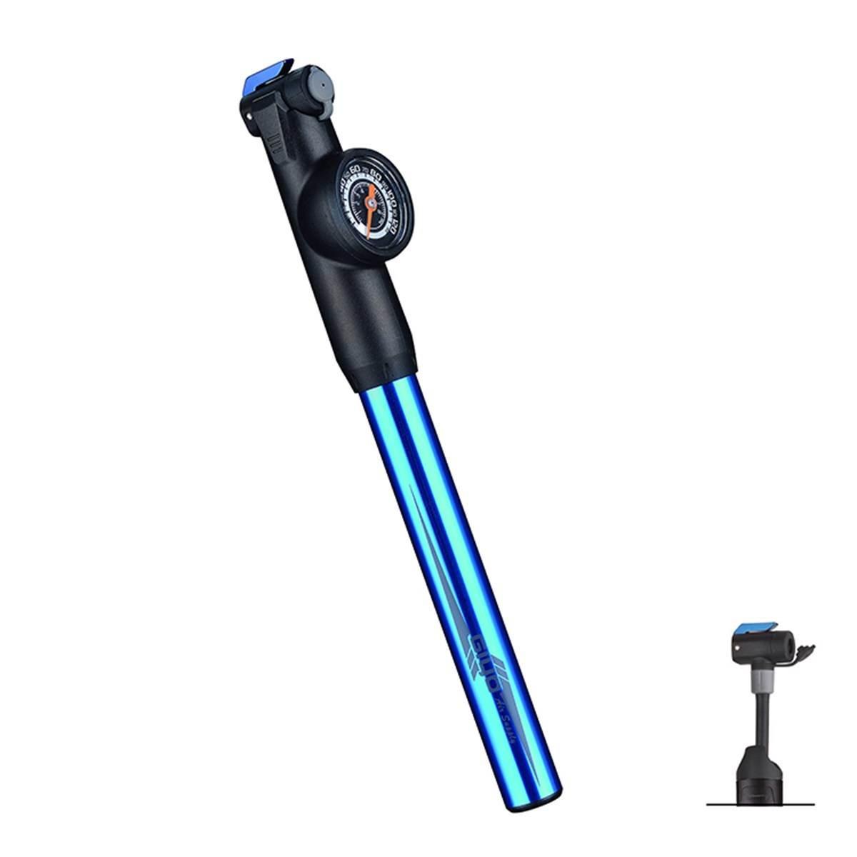 Pompka GIYO GP-871E Mini Alu 120PSI manometr
