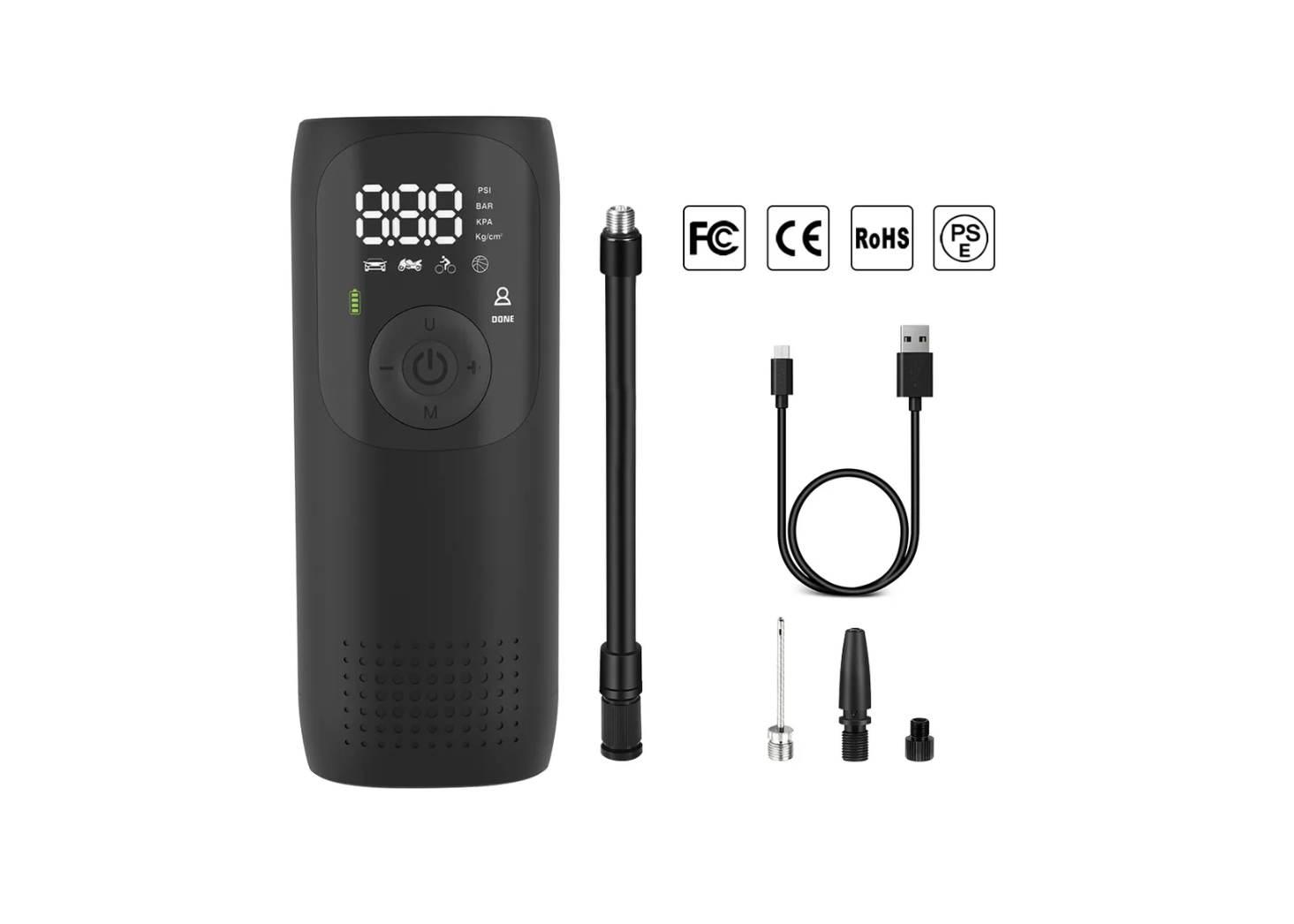 Mini Kompresor Powietrza Pompka Do Roweru Skutera Motocykla Samochodu 150 Psi