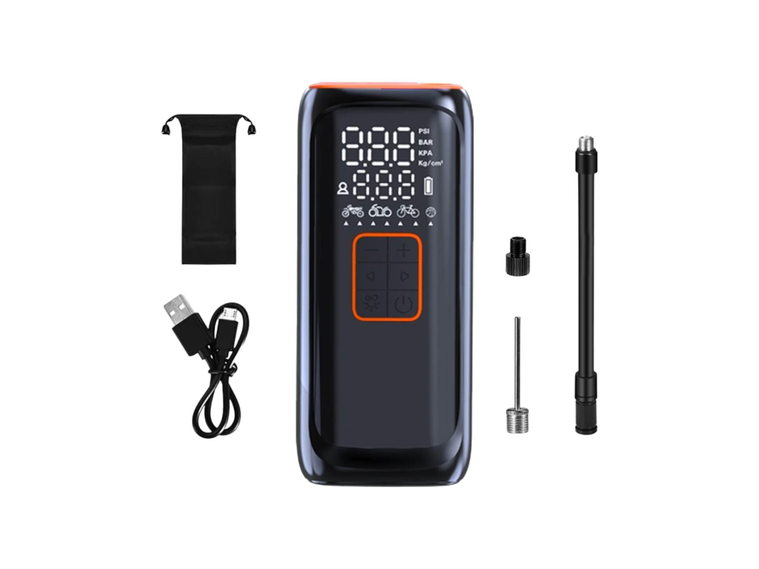 Mini Kompresor Powietrza Pompka Do Roweru Skutera Motocykla Samochodu 150 Psi