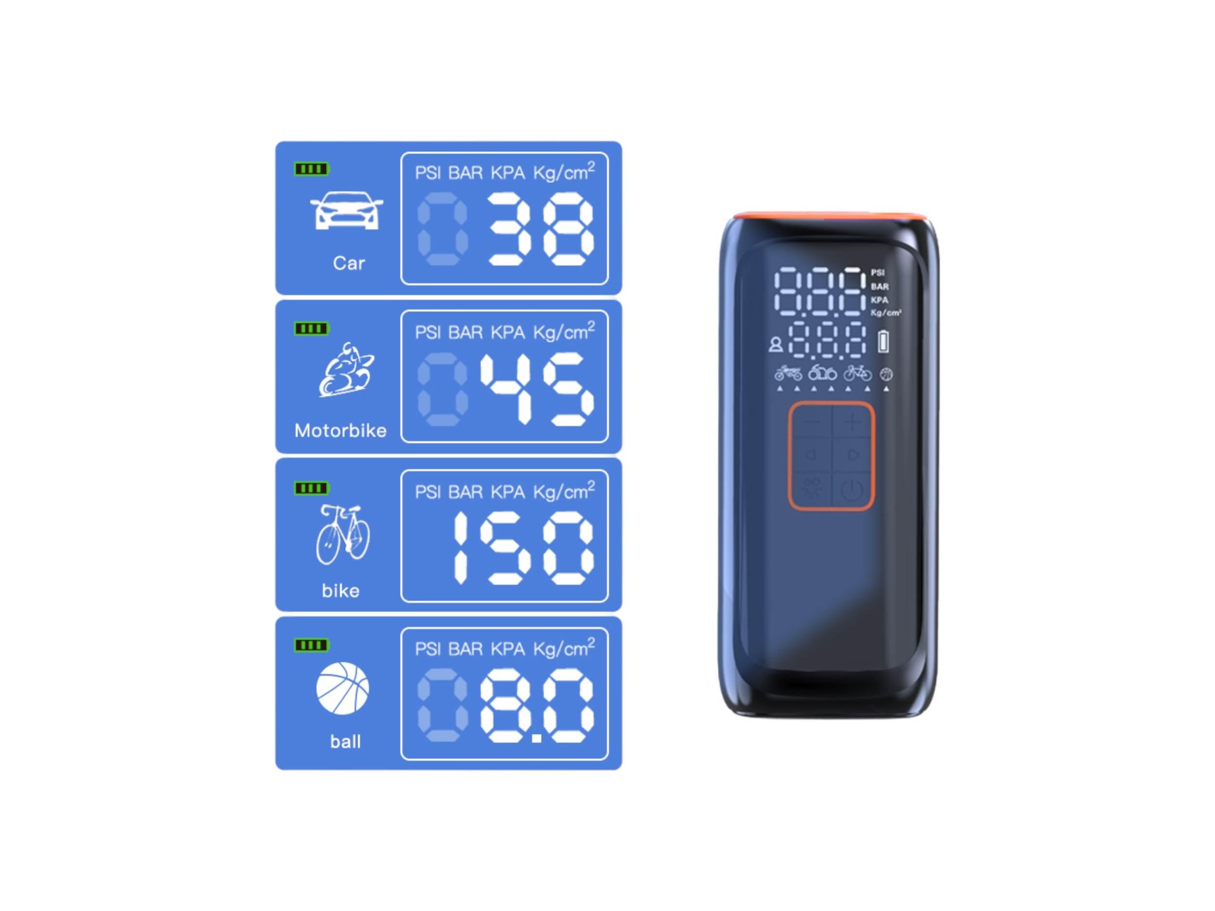 Mini Kompresor Powietrza Pompka Do Roweru Skutera Motocykla Samochodu 150 Psi - zdjęcie 3