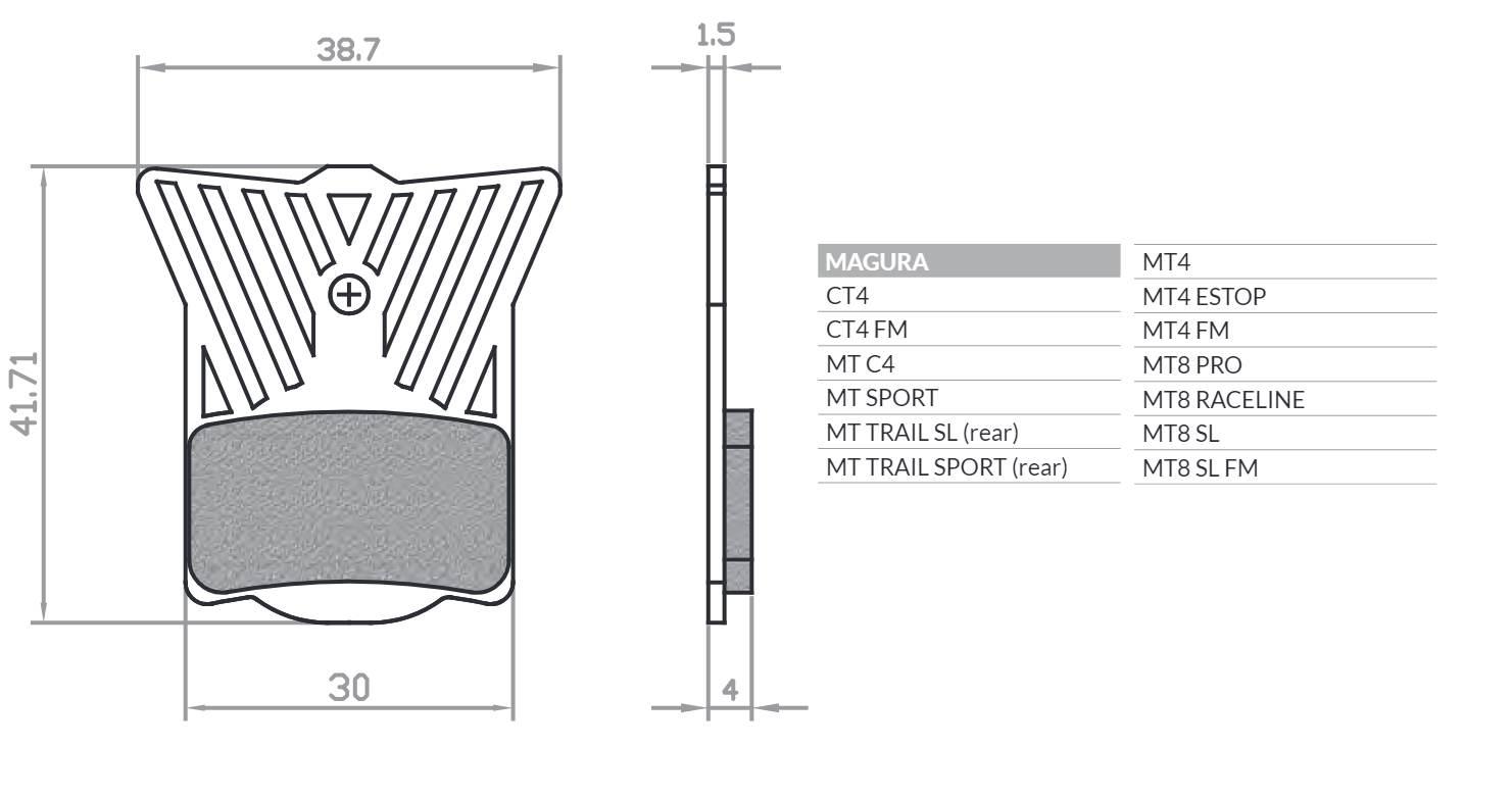 Brenta Bike Klocki Hamulcowe Rowerowe Organic Sport Z Radiatorem Mtb Szosa